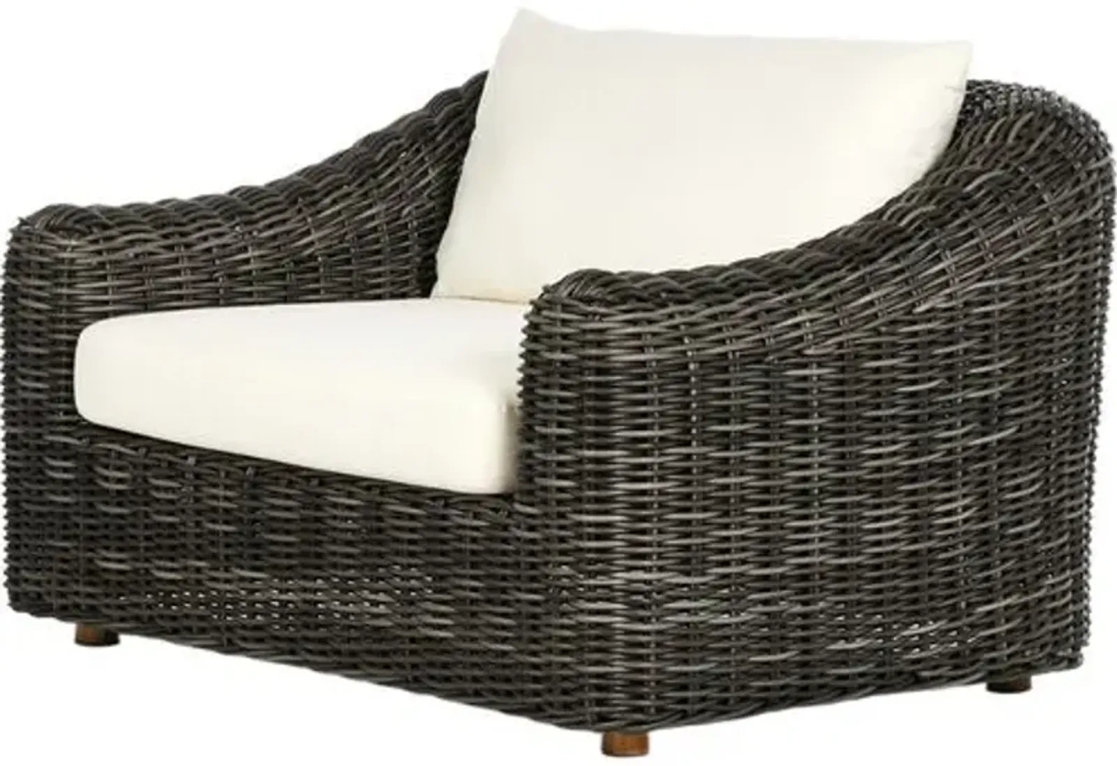 Lars Outdoor Teak Lounge Chair - Venao Ivory