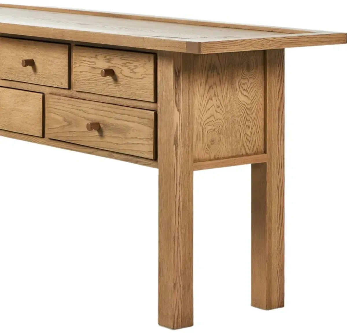 Lana Console Table, Natural Light Oak