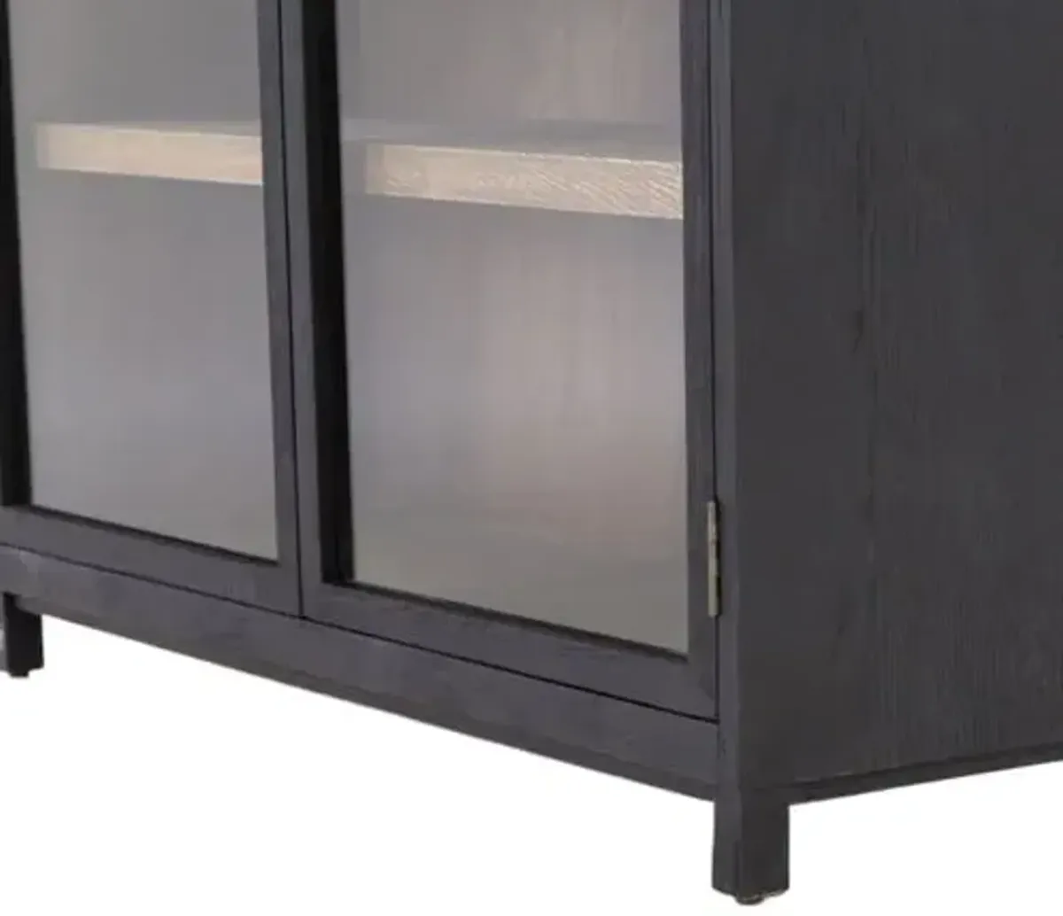 Laila Oak Cabinet - Black