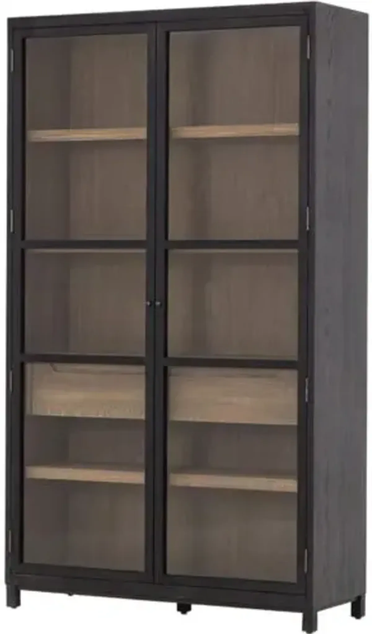 Laila Oak Cabinet - Black