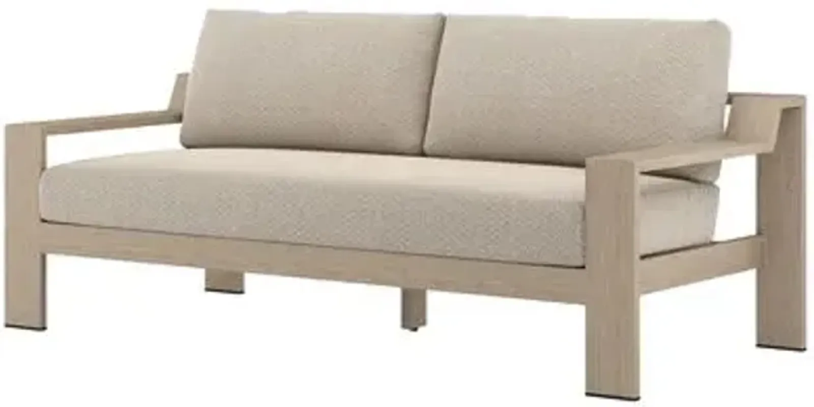 Kyrie Outdoor Teak Sofa