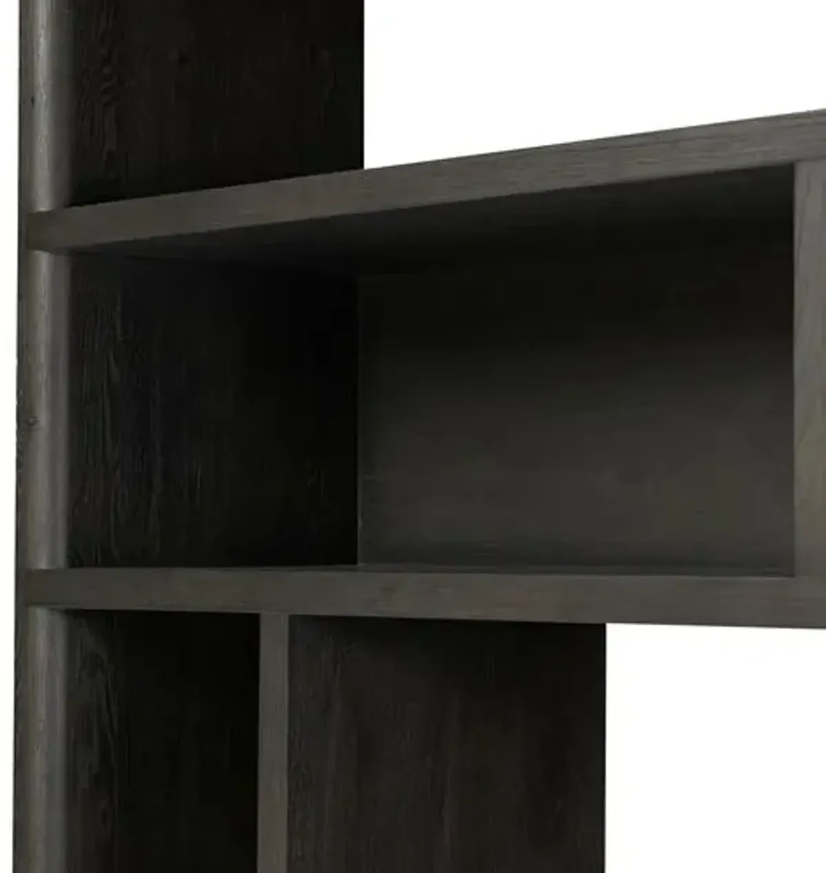 Killian Wide Bookcase - Smoked Black Oak