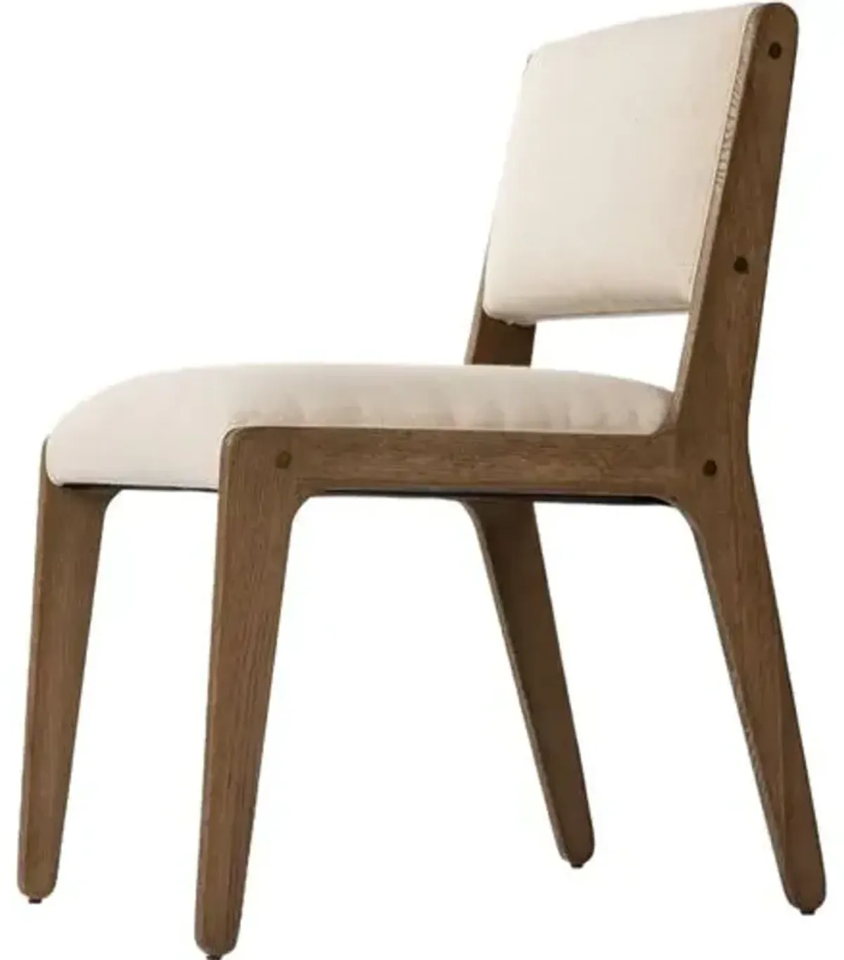 Kian Dining Chair - Oak/Savile Flax - Beige