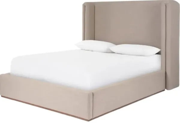 Kendrick Linen Bed, Alcala Taupe