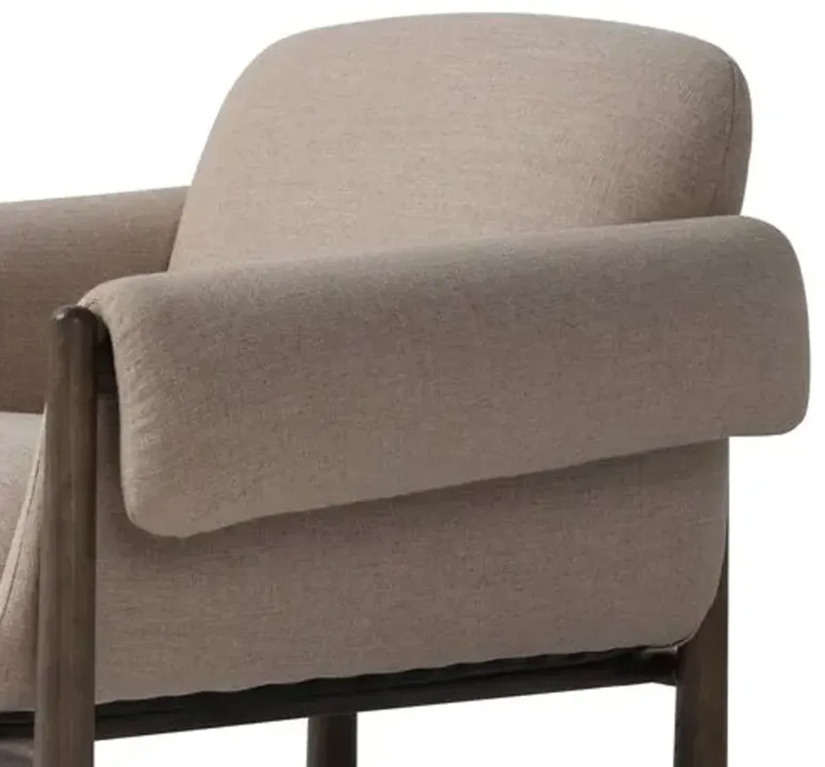 Kellan Linen Chair - Alcala Taupe - Brown