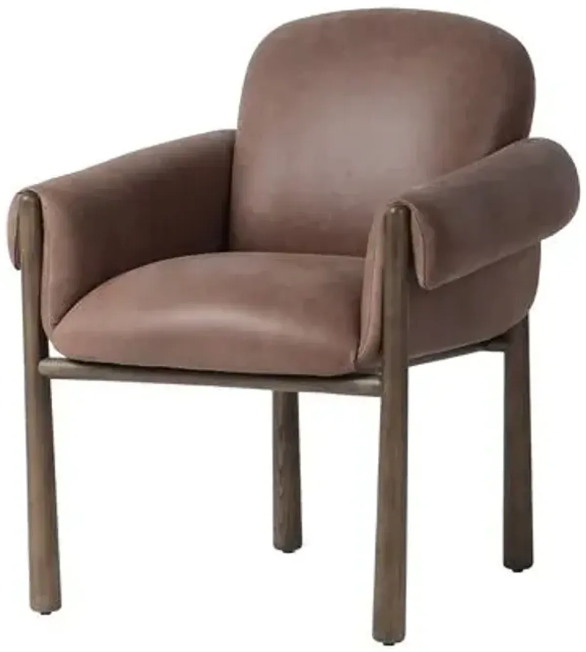 Kellan Leather Dining Chair - Palermo Cigar - Brown