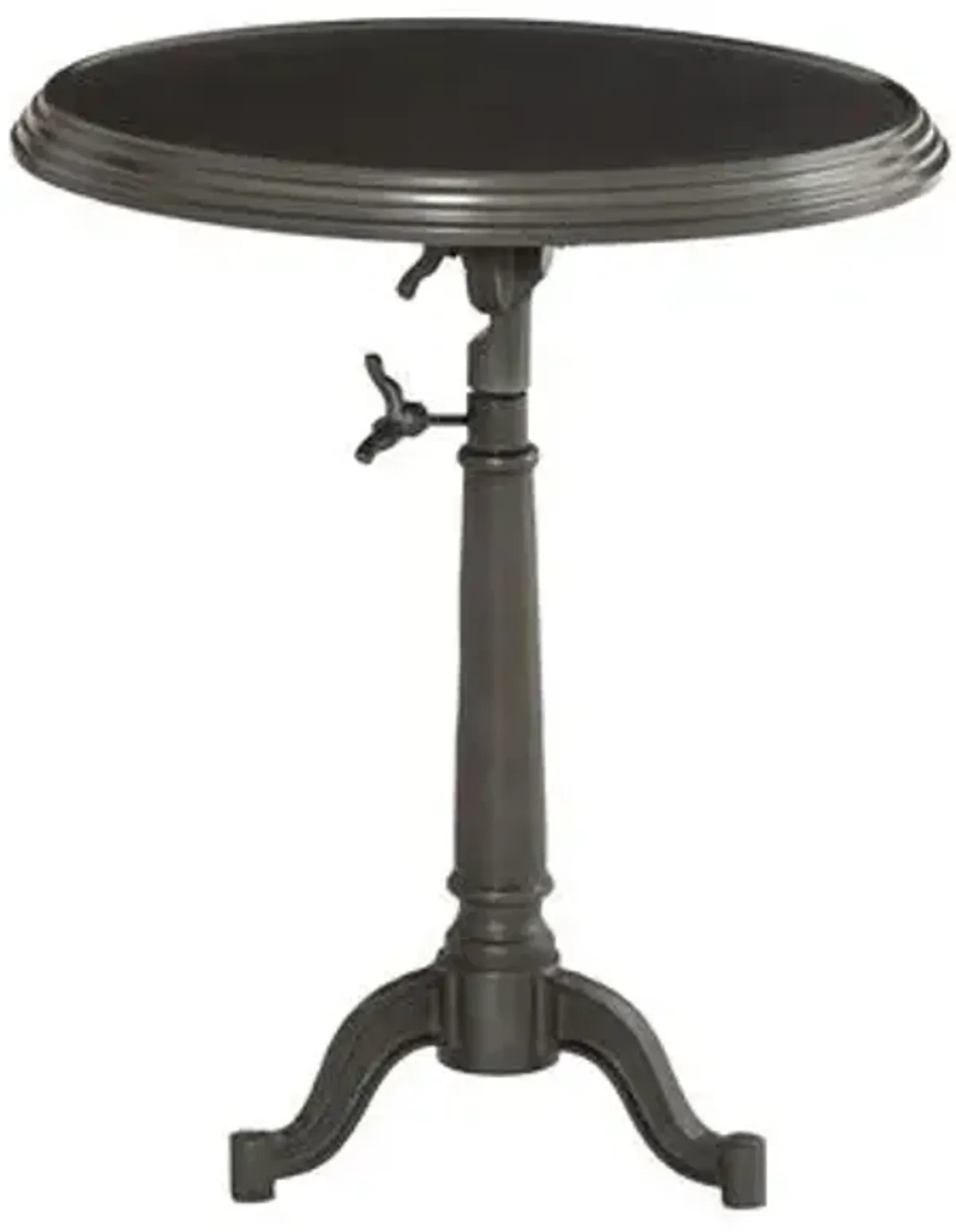 Keira Iron End Table - Carbon Wash - Black