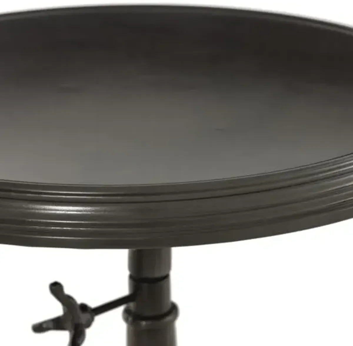 Keira Iron End Table - Carbon Wash - Black