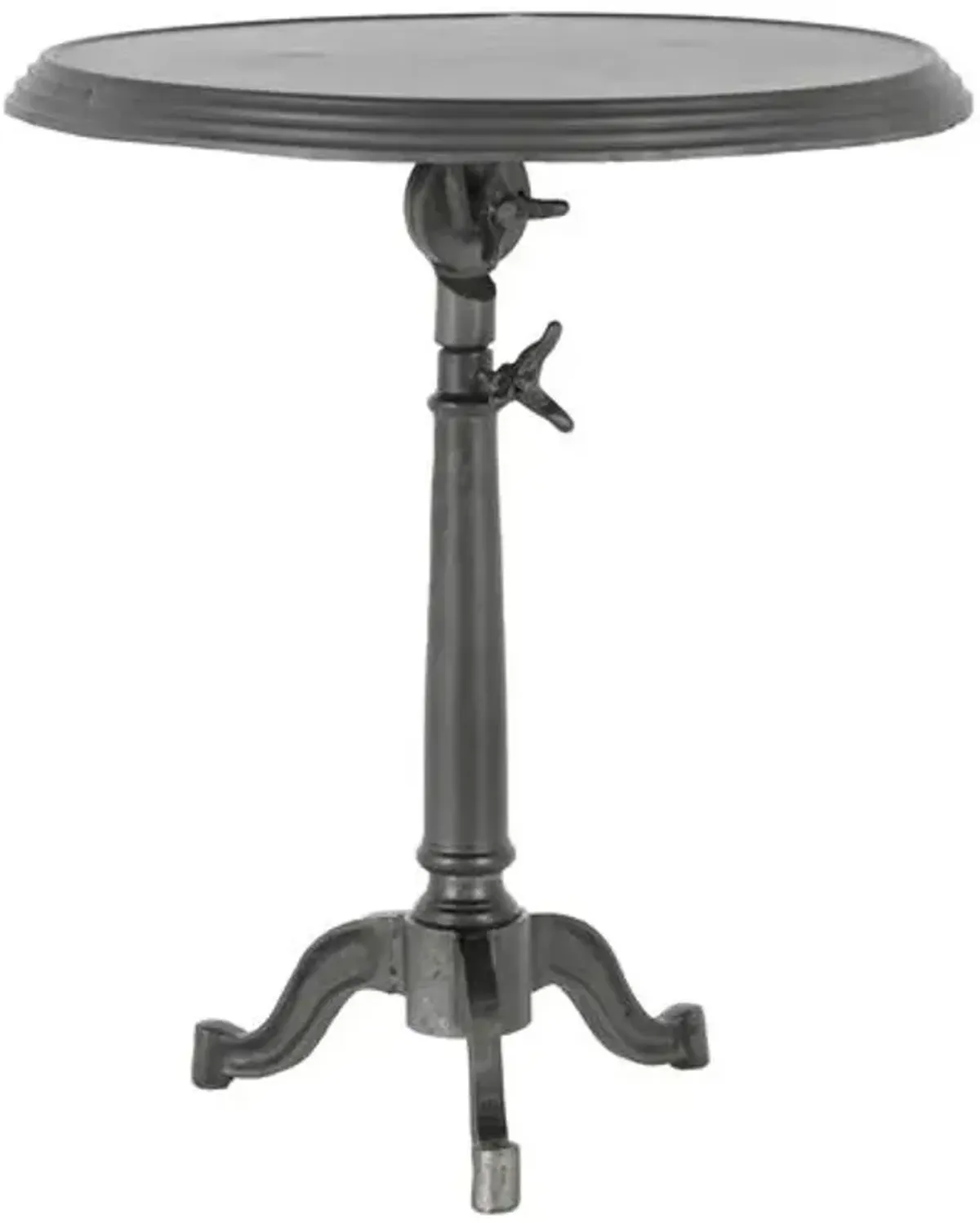 Keira Iron End Table - Carbon Wash - Black