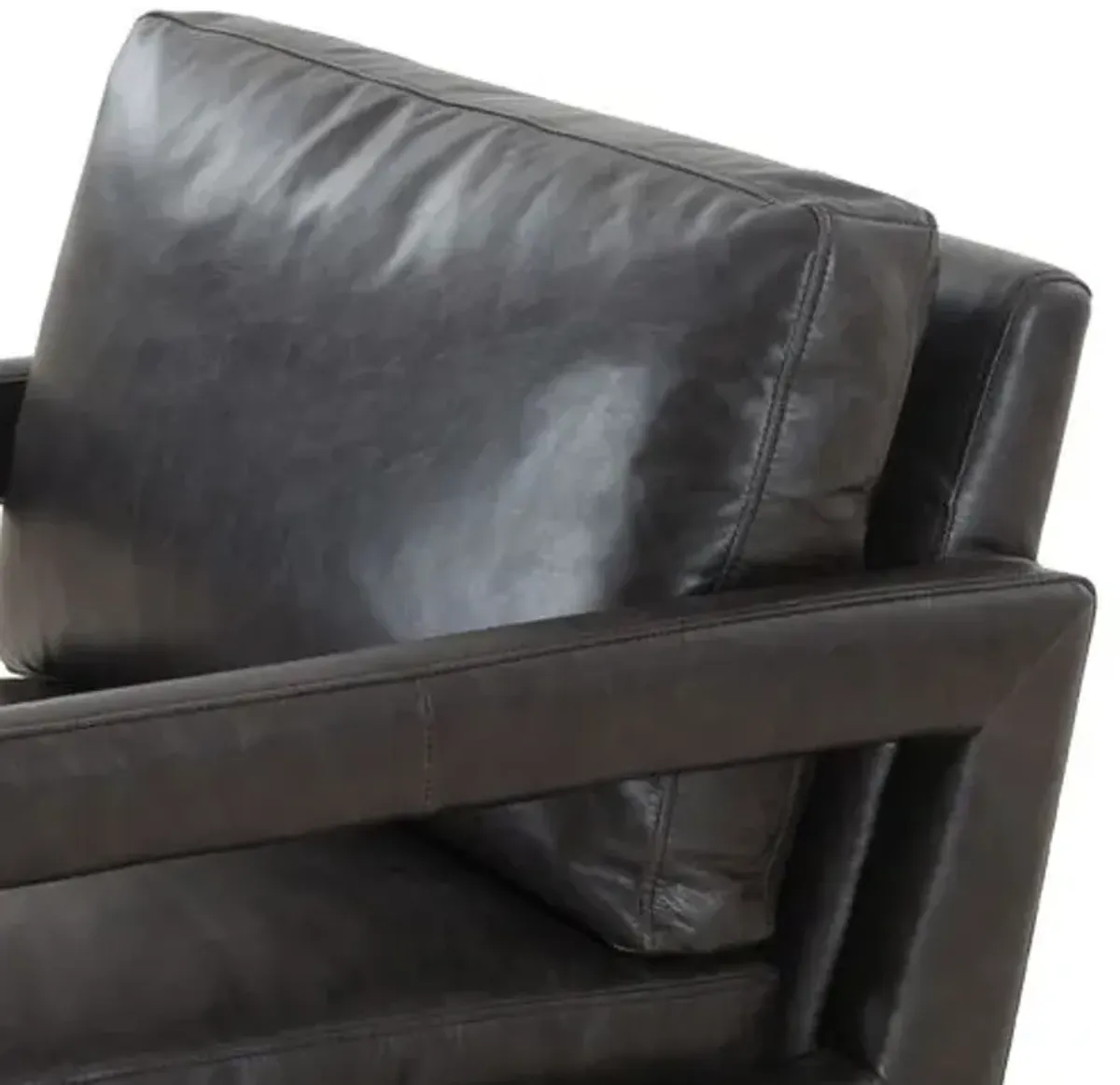 Kayden Leather Chair - Sonoma Black