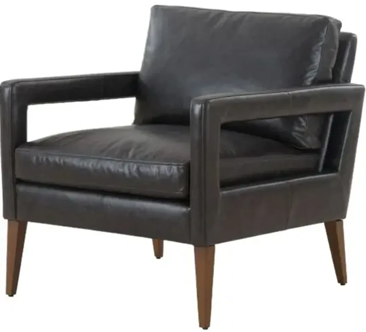 Kayden Leather Chair - Sonoma Black