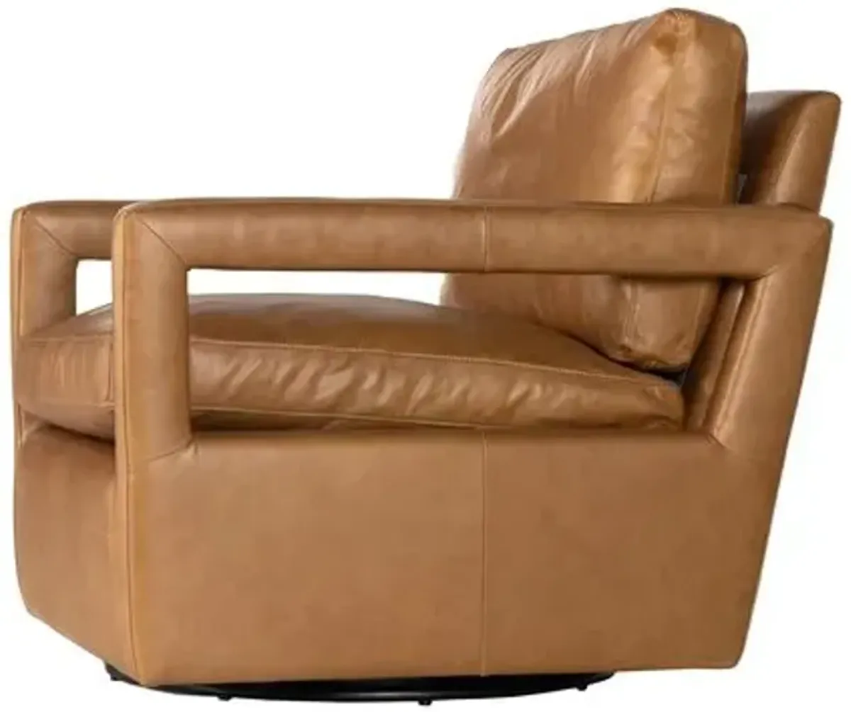 Kayden Leather Swivel Chair