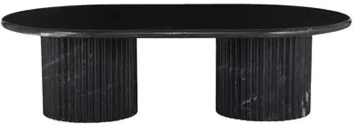 Kamden Coffee Table - Black Marble