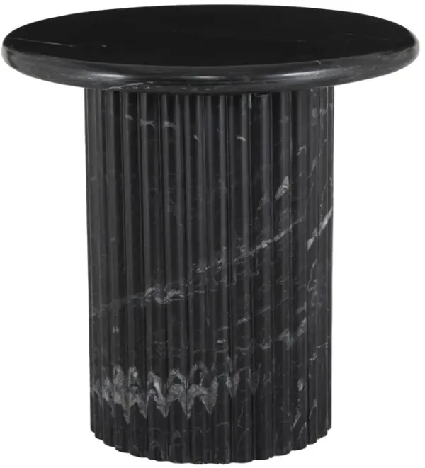 Kamden End Table, Black Marble