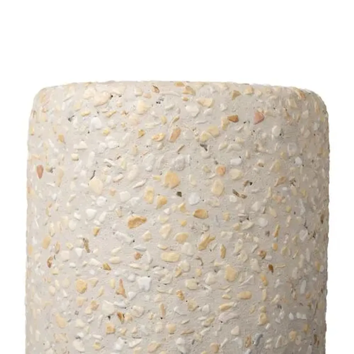 Kallie Outdoor End Table - Pure Terrazzo - Ivory