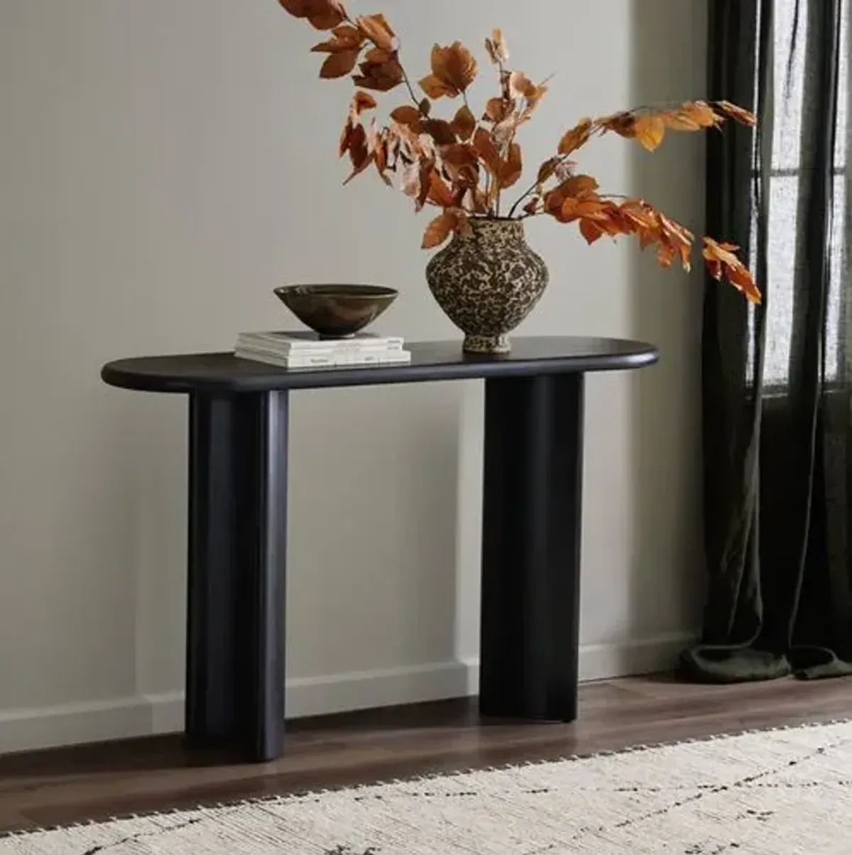 Justice Console Table - Black