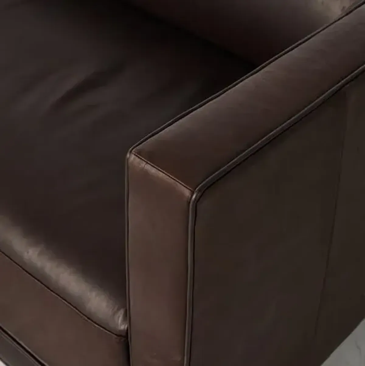 Julian Leather Sofa - Heirloom Cigar