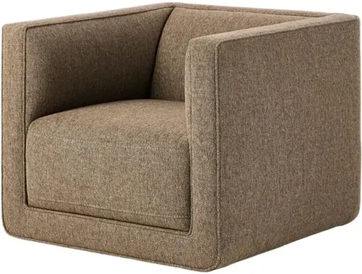 Julian Swivel Chair - Delta Tweed