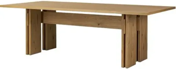Jorja 94" Dining Table - Dusted Oak