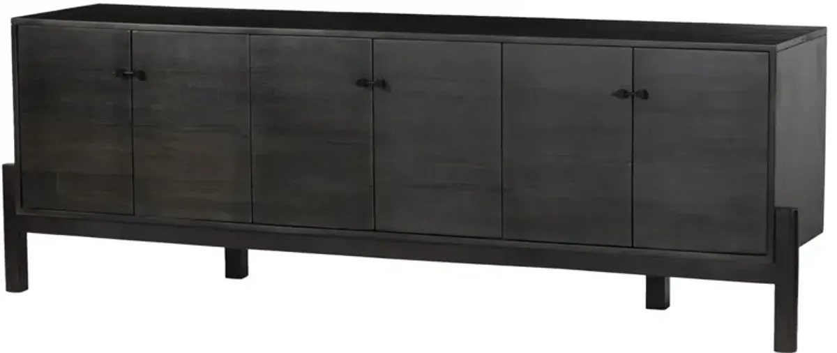 Jocelyn Media Console, Worn Black
