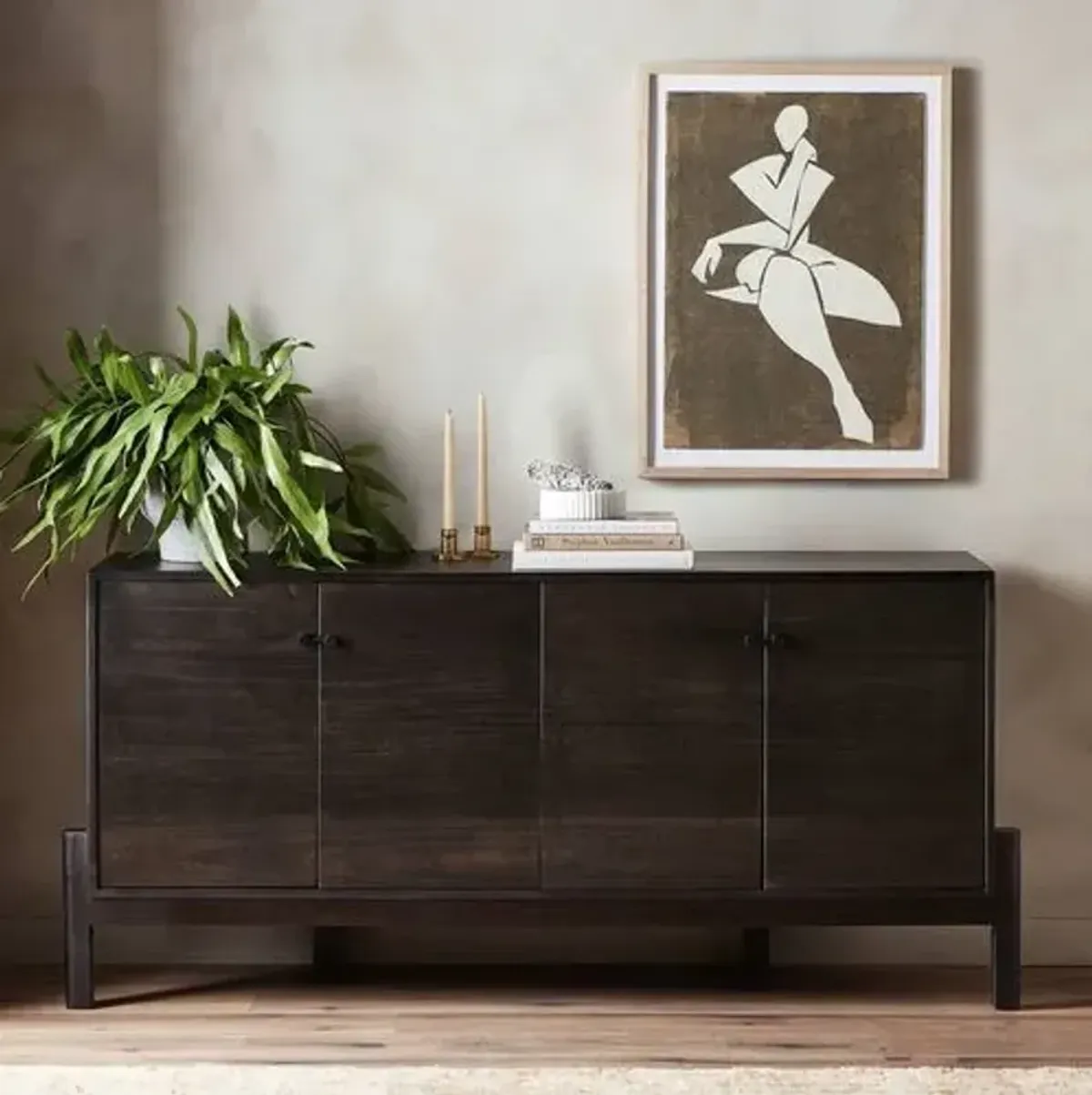 Jocelyn Sideboard - Worn Black Parawood