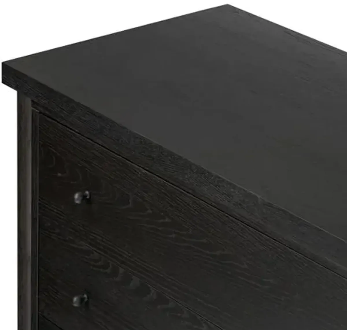 Joanna 6-Drawer Dresser - Ebony Oak - Black