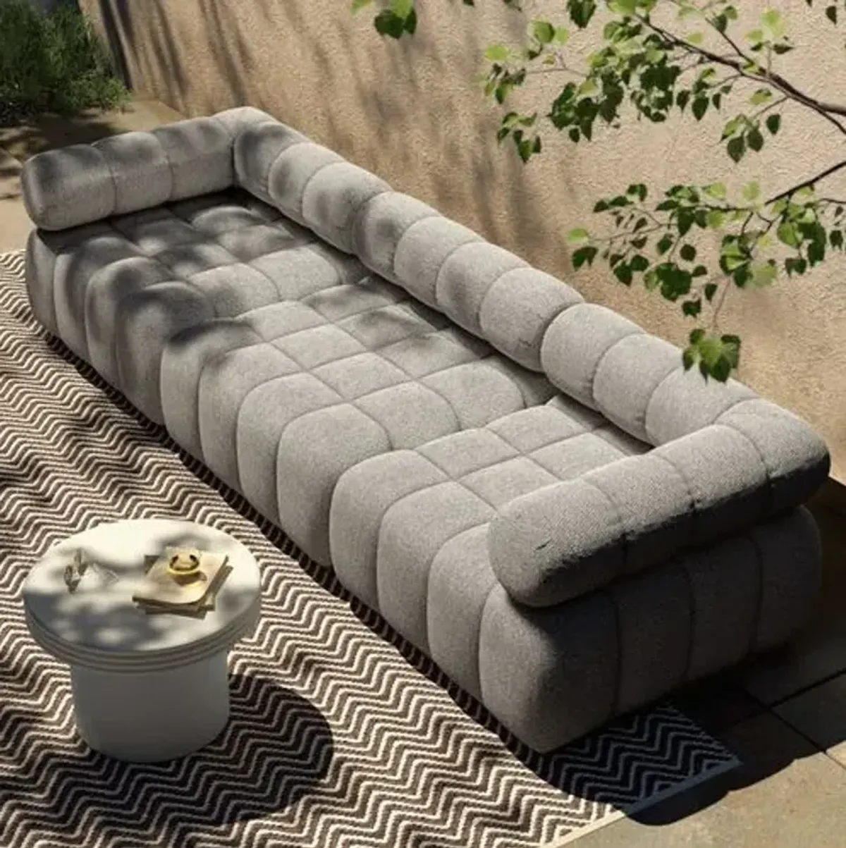 Jessie Outdoor 3-Piece Sectional - Gray