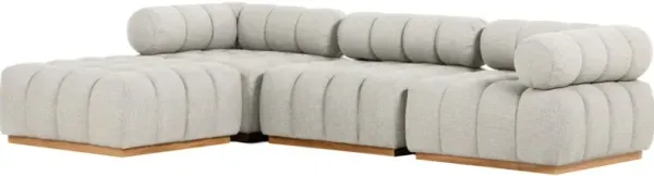Jessie Outdoor 3-Piece Sectional