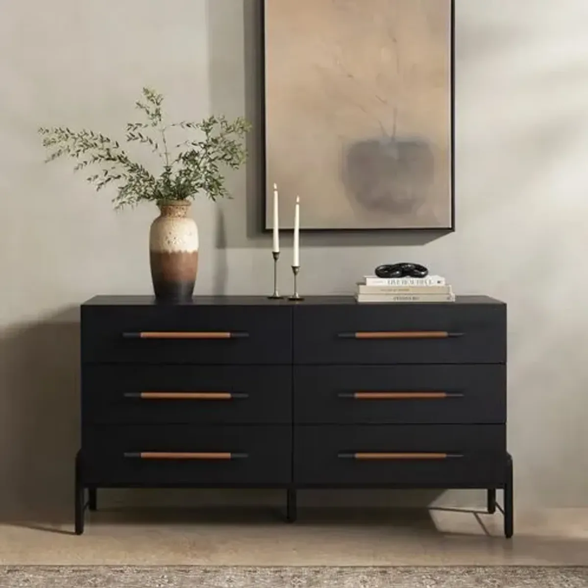 Jeremiah 6-Drawer Dresser - Brown