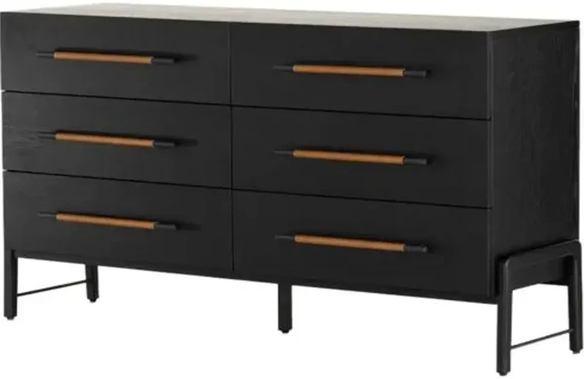 Jeremiah 6-Drawer Dresser - Brown