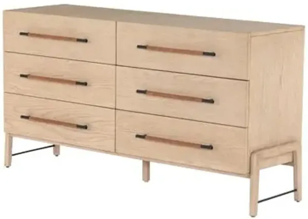 Jeremiah 6-Drawer Dresser - Brown