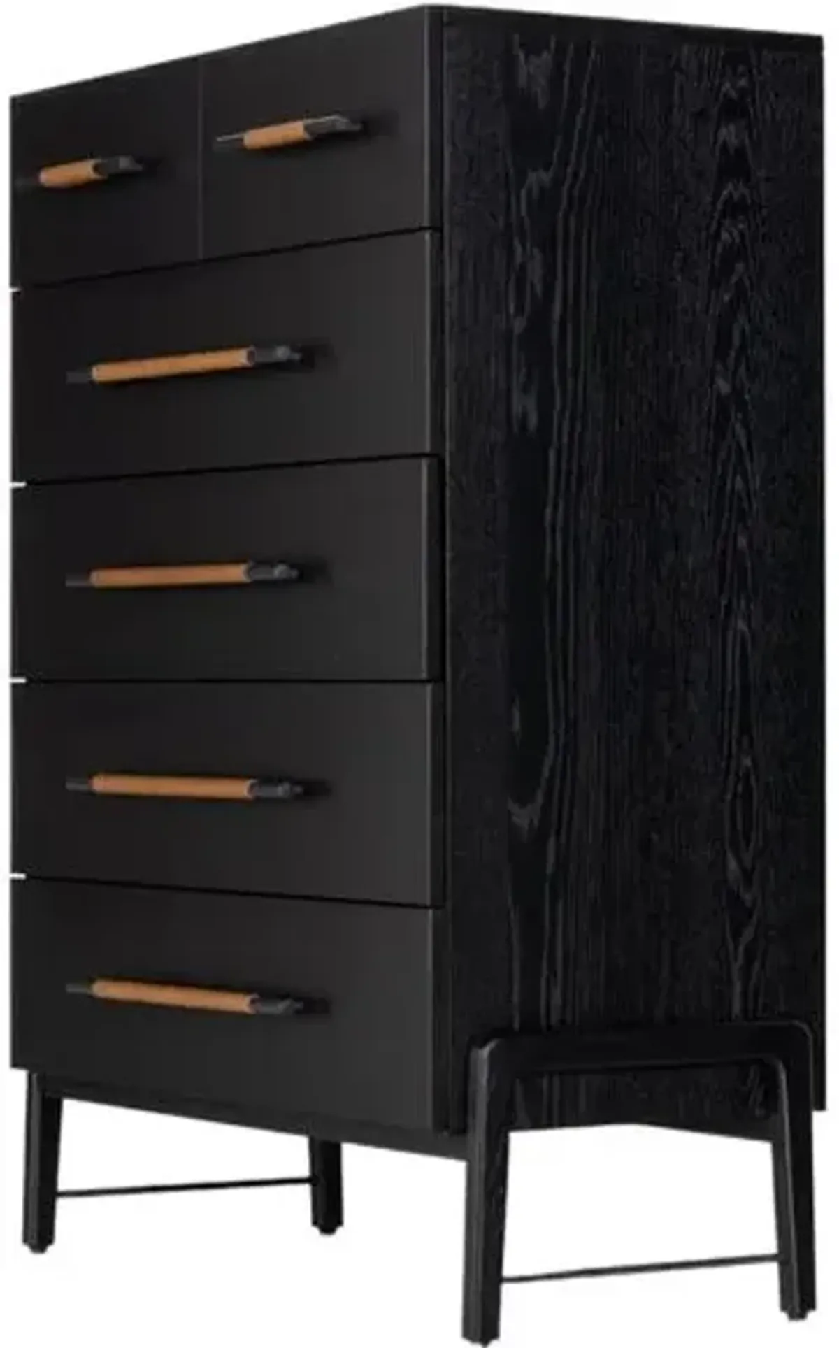 Jeremiah 6-Drawer Tall Dresser - Brown