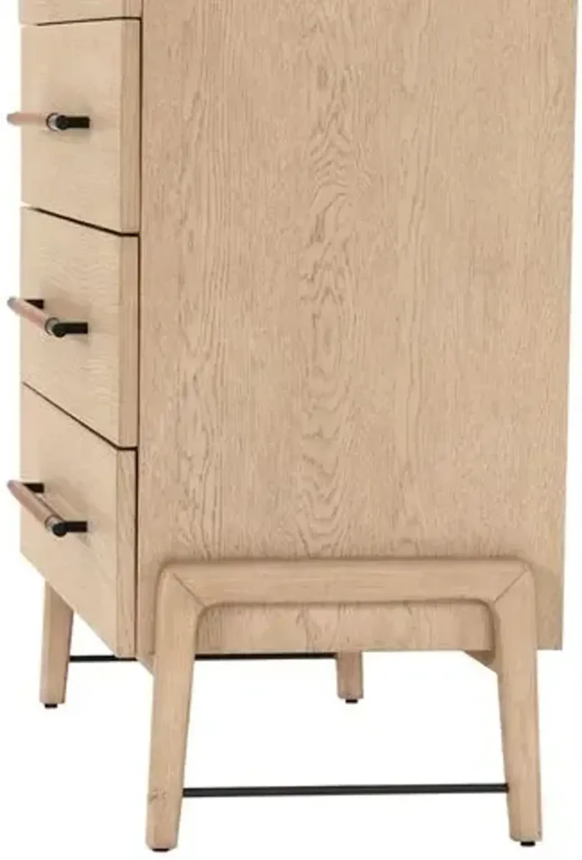 Jeremiah 6-Drawer Tall Dresser - Brown