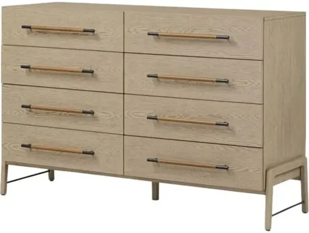 Jeremiah 8-Drawer Dresser - Brown