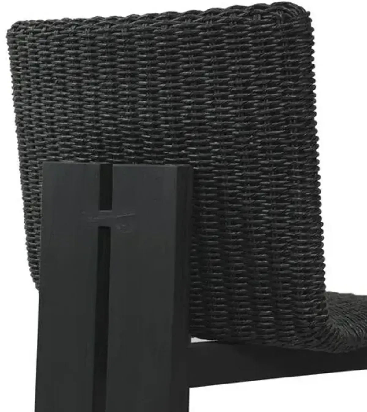 Jemima Outdoor Dining Side Chair - Black