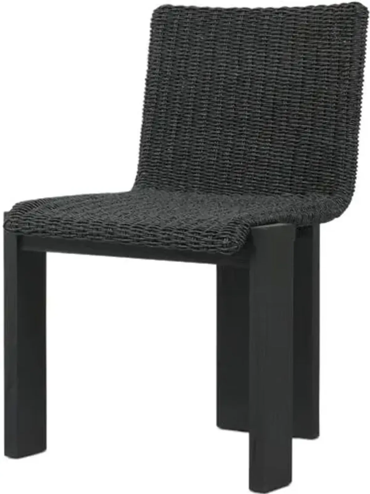 Jemima Outdoor Dining Side Chair - Black