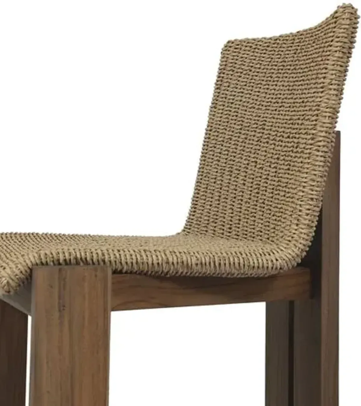 Jemima Outdoor Dining Side Chair - Brown