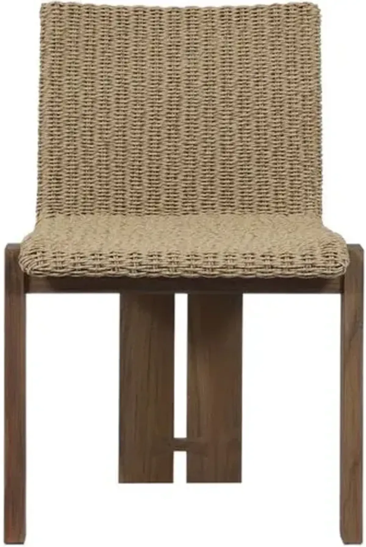 Jemima Outdoor Dining Side Chair - Brown