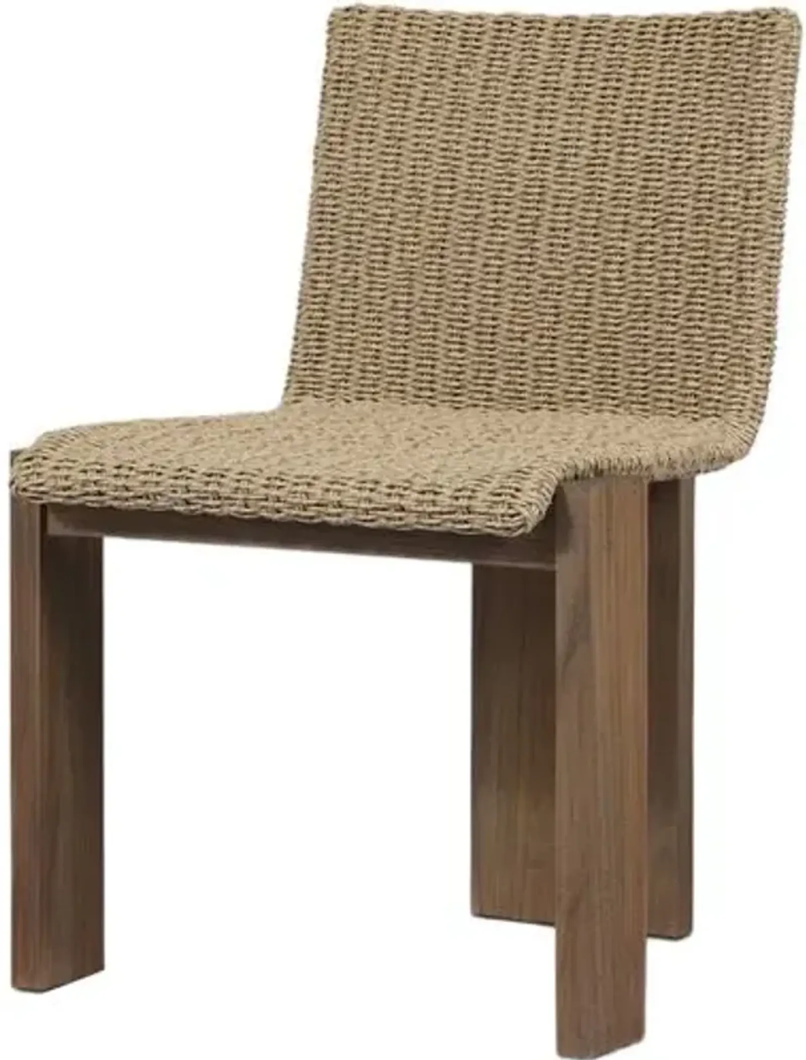 Jemima Outdoor Dining Side Chair - Brown