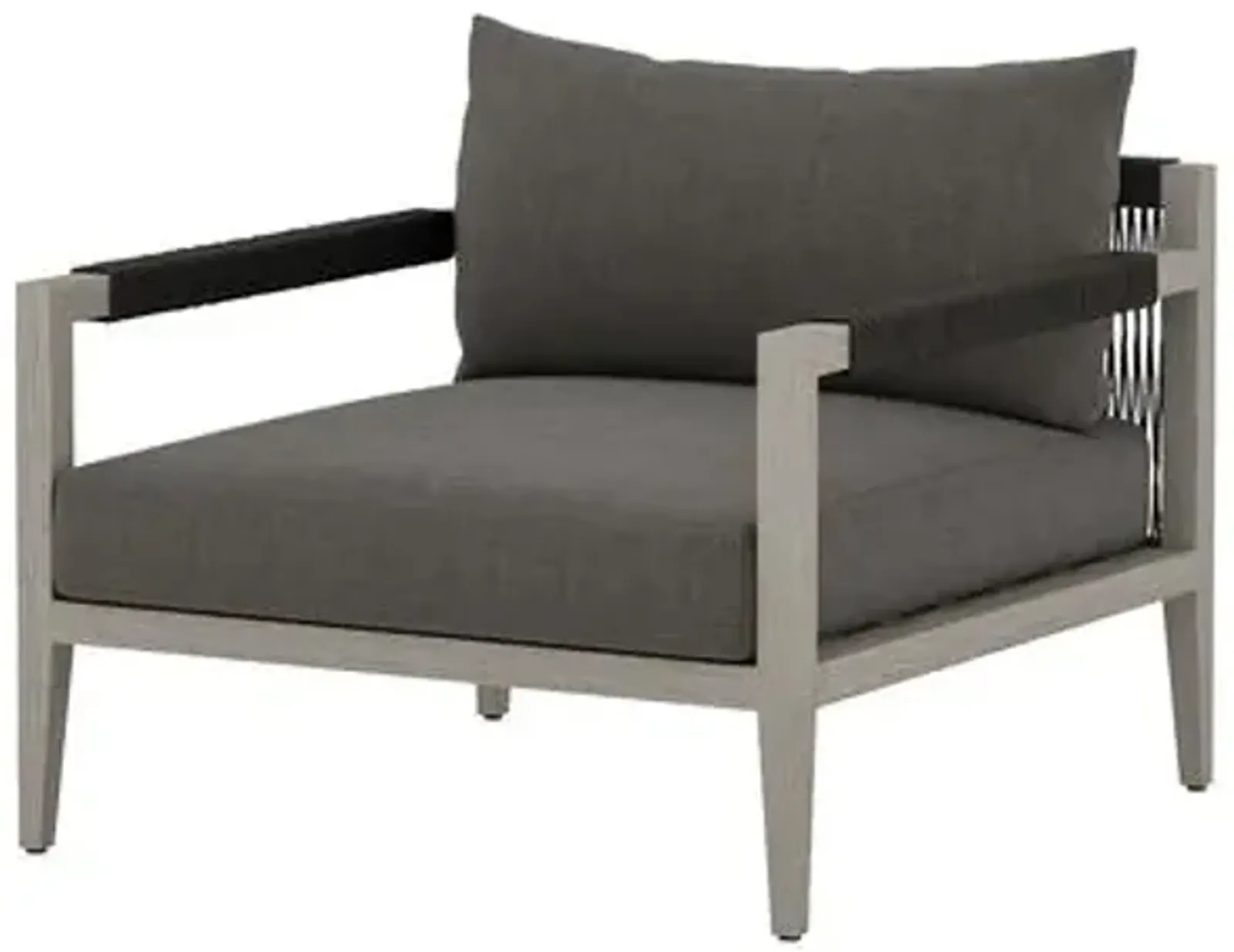 Jasper Outdoor Teak Lounge Chair - Gray