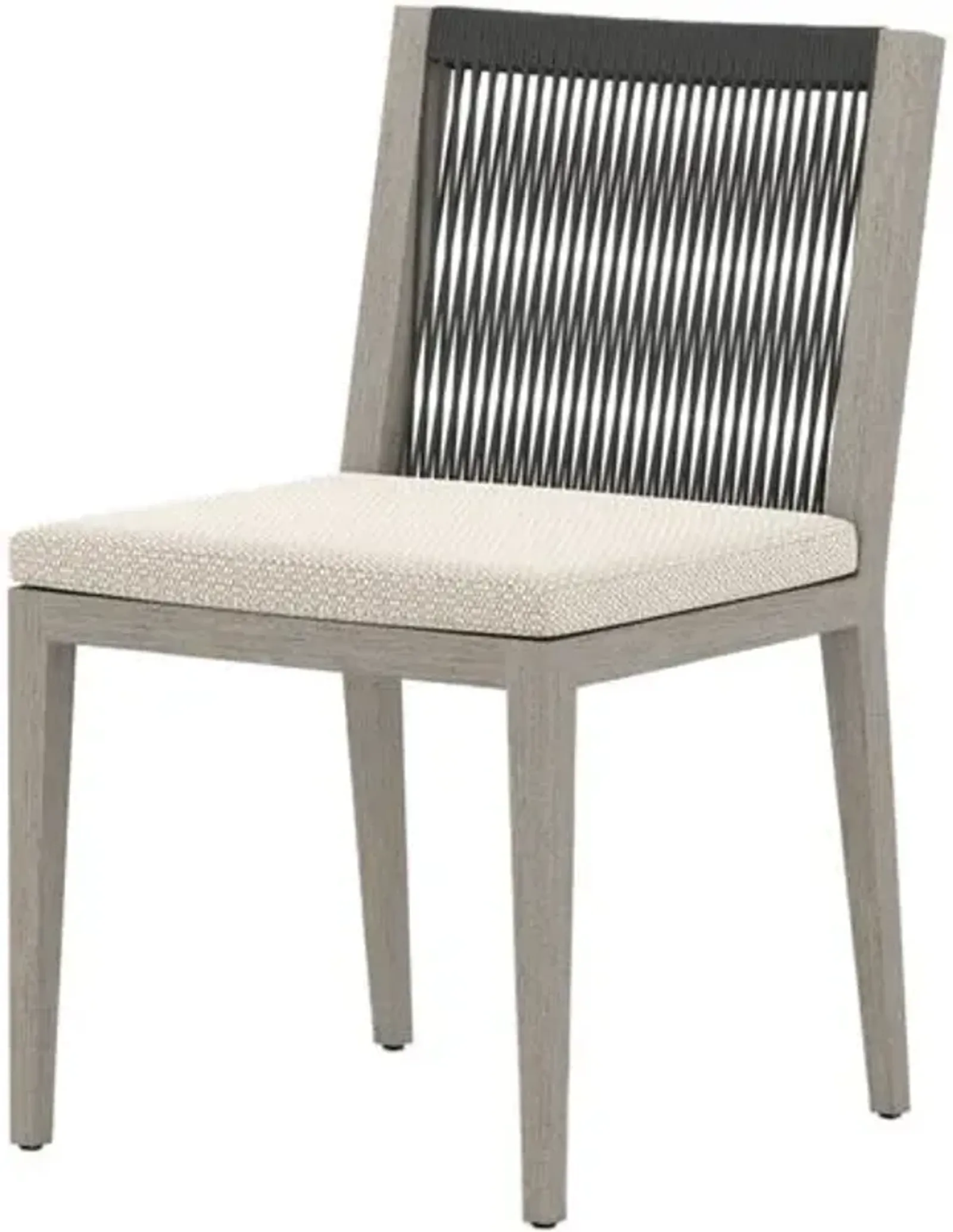 Jasper Outdoor Teak Dining Side Chair - Gray