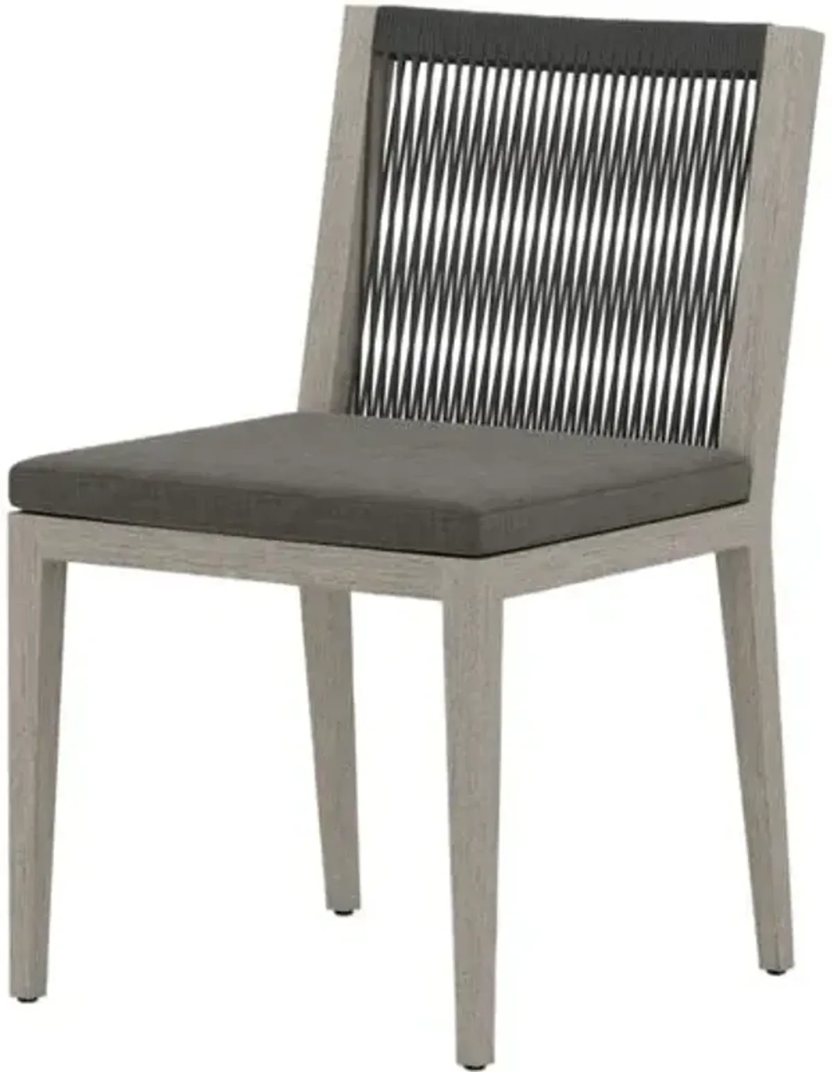 Jasper Outdoor Teak Dining Side Chair - Gray