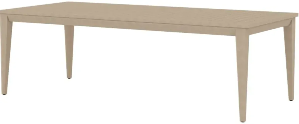 Jasper Outdoor Teak Dining Table, Washed Brown