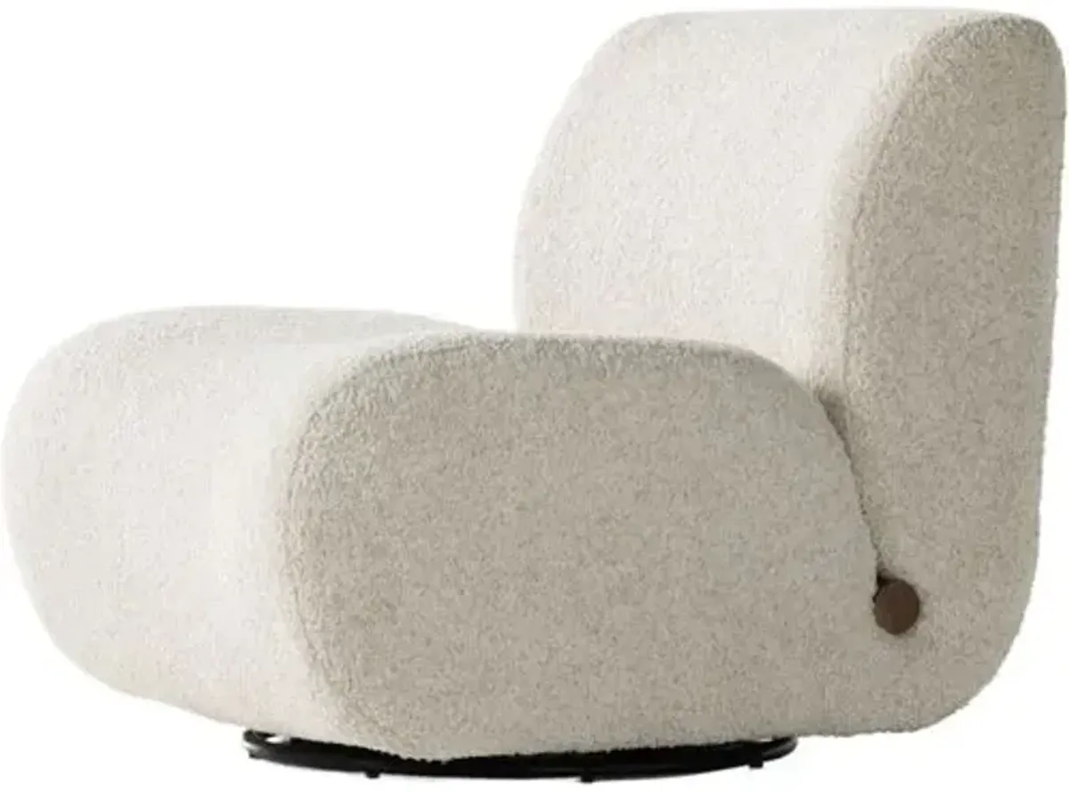 Jared Swivel Chair - Sheldon Ivory