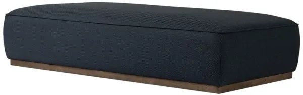 Janessa Cocktail Ottoman, Fresno Cobalt Faux Leather