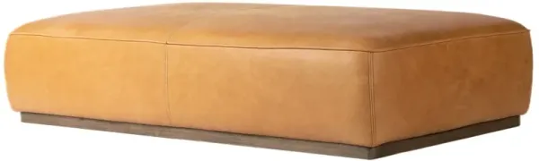 Janessa Cocktail Ottoman, Palermo Butterscotch Leather