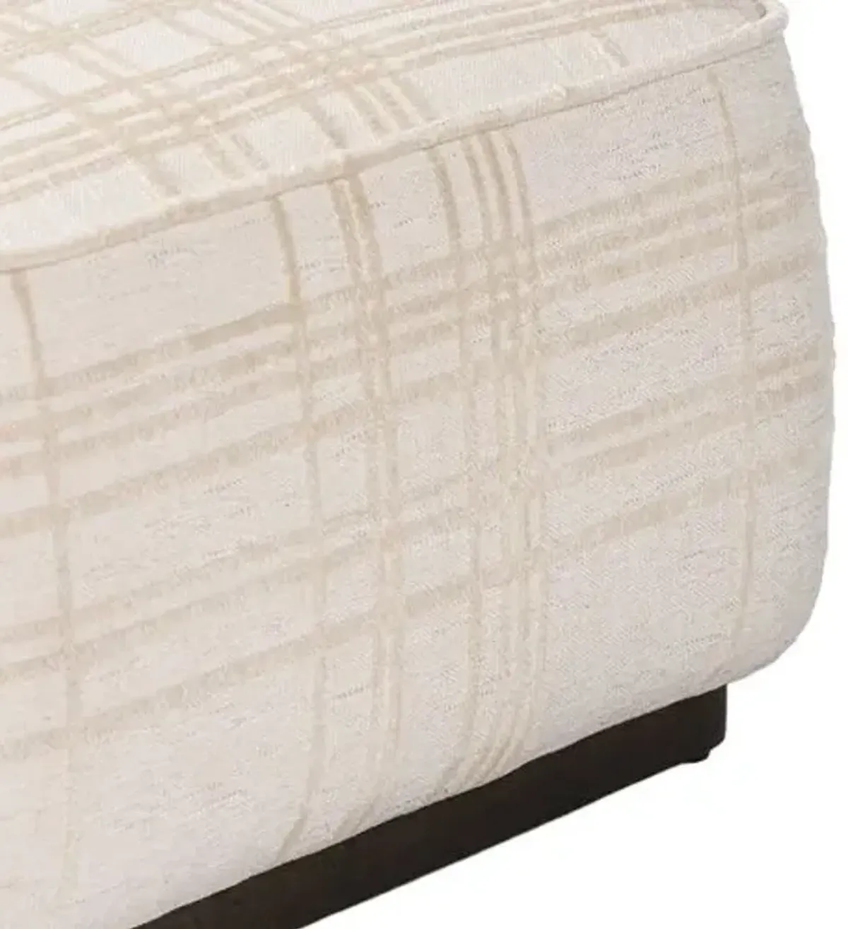 Janessa Square Ottoman - Sheffield Ivory Box Print