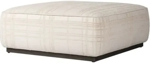 Janessa Square Ottoman - Sheffield Ivory Box Print