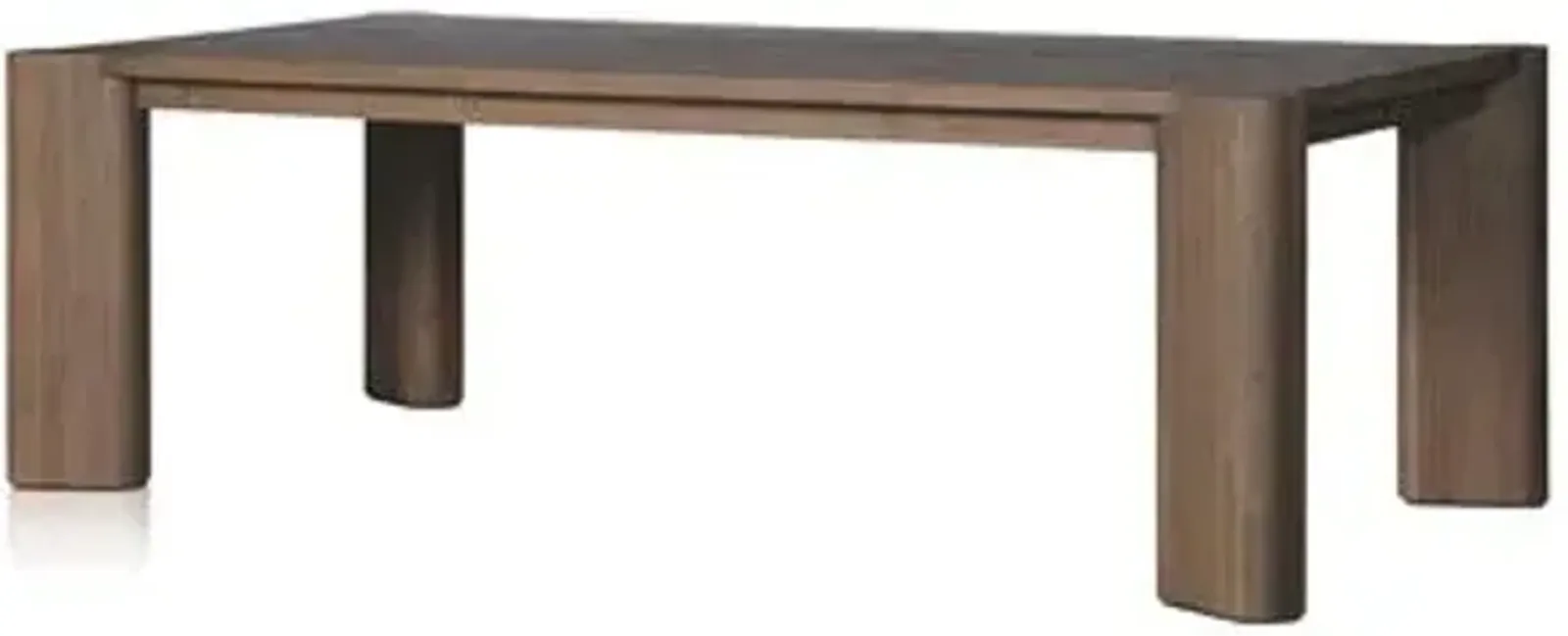 Jace Outdoor Teak Dining Table - Stained Heritage Brown