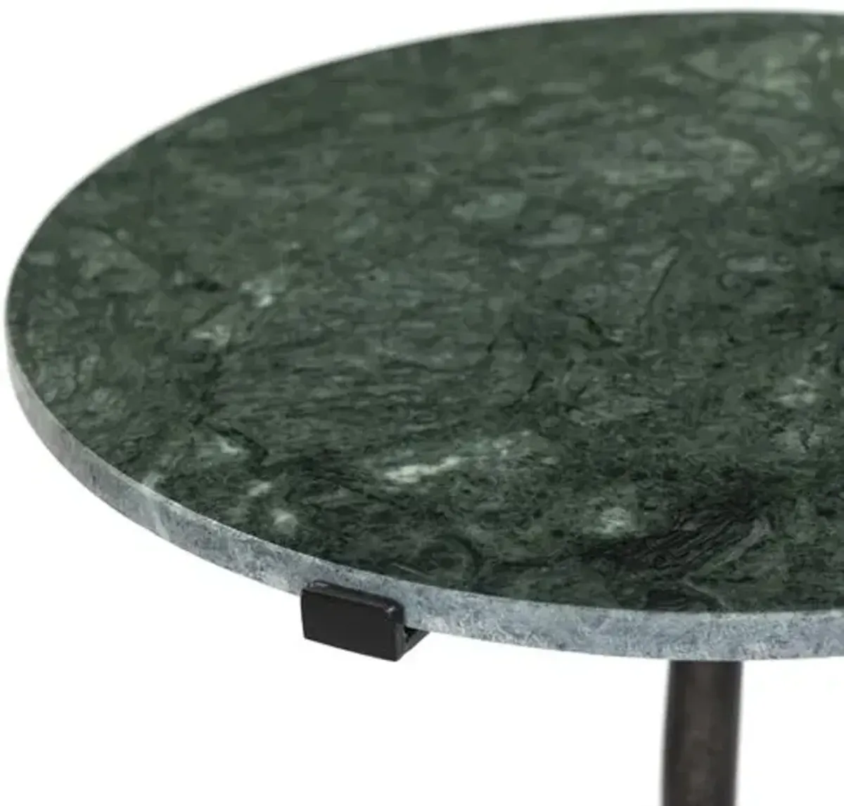 Ivy Marble End Table - Green